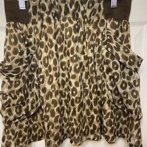 Leopard print skirt
